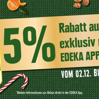 Extra zum Nikolaus! 5% Rabatt aus Alles*